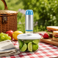 Pompe à vide portative USB classique mini 2000mAh -60Kpa pour sacs à fermeture éclair, bocaux Mason et scellage de contenants, pour camping et pêche, vente en gros