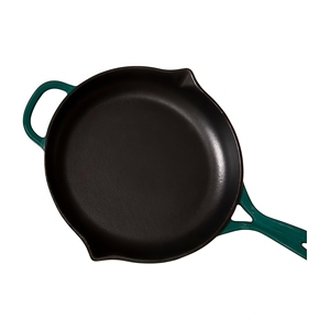 Sartén de hierro fundido esmaltado a precio de fábrica con boquillas vertedoras, compatible con todas las estufas - Product Image 5