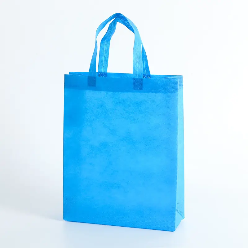 防水カスタムロゴプリントプラスチック製トートバッグ不織布ショッピングバッグエコフレンドリー