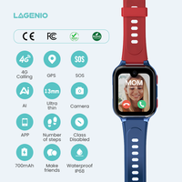 Reloj Inteligente LAGENIO AI 4G para Niños con Tarjeta SIM, WIFI, GPS, LBS, Pantalla de 1.78'', Videollamada, Android 8.1, 1+8G, FCC