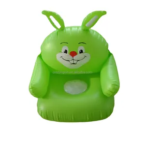 Factory Custom PVC Inflatable Sofa Snail Butterfly Rabbit Animal Shape Children's Chair Cushion Slip Sofa
