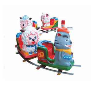 รถม้าหมุนเรียบง่าย รถไฟเด็ก รถไฟมาร์กหลิน รถแบตเตอรี่แบบขี่ได้ รุ่นมิมิ ของเล่นธีมสวนน้ำแฮปปี้คาร์ รูปช้าง - Product Image 6