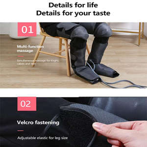 Polifunzionale massaggiatore completo gambe Airbag spremere il massaggio con riscaldamento sollievo elettrico per il dolore alle gambe - Product Image 3