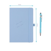 Individuelles Großhandels-Werbe-Notizbuch-Geschenkset mit Stift, Business-Büro Blanko PU-Leder Tagebuch mit Gürtel, A5 Journalbuch