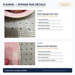 Alfombras de Baño de Algodón con Estampado Digital Personalizado de <span class=keywords><strong>Pikachu</strong></span> de 12 mm, Alfombras de Piso de Anime Pokémon Suaves y Absorbentes, Lavables, Antideslizantes - Product Image 6