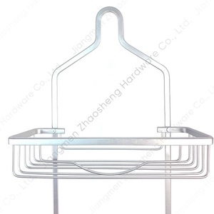 Estante de Almacenamiento para Cabezal de Ducha de Aluminio, 3 Niveles, Rectangular, Montado en la Pared, Sin Necesidad de Perforación, Plateado, para Baño - Product Image 2
