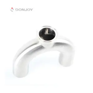 DONJOY SS304 1"-4" sanitary clamped U type return bend stainless steel tee fittings tee