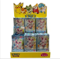 Promoción genuina China Paquete de gemas únicas V2 Fabricante de tarjetas de juego Impresión Anime Pokemoned Booster Box