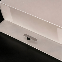 Boîte rectangulaire en plastique PET personnalisée de qualité supérieure, respectueuse de l'environnement, avec estampage à chaud doré, options personnalisables, emballage cadeau de luxe, vente au détail, épicerie