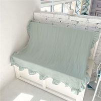 Couverture en gaze de coton à volants pour nouveau-né, couverture climatisée pour enfant, serviette de bain pour bébé, couverture d'emmaillotage