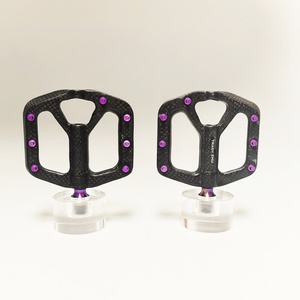 Pédale de vélo légère en alliage de titane et fibre de <span class=keywords><strong>carbone</strong></span> pour vélo de montagne et de route BMX MTB Pedales De Bicicleta - Product Image 2