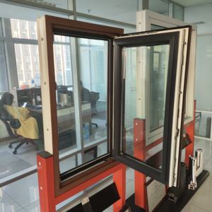 Fenêtre moderne en PVC à battant et à ouverture verticale, design de châssis affleurant, fenêtre à battant en PVC avec renfort en acier pour appartement - Product Image 4