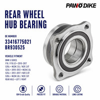 Moyeu de roue arrière automobile OE 33416775021 et BR930525 pour BMW Série 5 F18 – Pièce de rechange pour véhicule