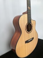Premium Sitka Spruce Top 36 Inch Acoustic Guitar Mahogany Back Sides Natural Gloss