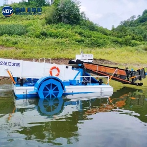 เรือตัดหญ้าใต้น้ำอัตโนมัติพร้อมเครื่องยนต์และระบบส่งกำลัง ใช้สำหรับกำจัดหญ้าในแม่น้ำและทำความสะอาด - Product Image 3