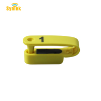 Étiquette d'oreille de mouton de bétail d'animaux de bétail FDX-B RFID 134.2khz 81x11mm étiquettes d'oreille intelligentes de puce personnalisable fournies par extérieur