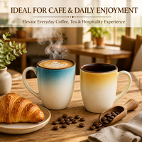 Meilleures ventes de tasses en céramique de 15oz Vaisselle populaire avec glaçure réactive en vente pour le marché domestique