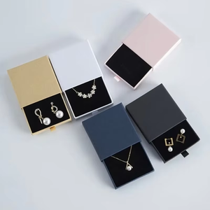 Minimalist Simple Rectangle Jewelry Storage <b>Box</b> Eco-friendly Rigid Packaging Satin Insert Printed Debossing Custom Logo Factory - Product Image 5