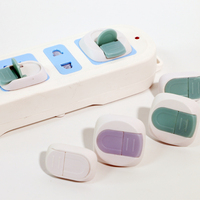 Cache-prises électriques de sécurité pour enfants, très vendus, protection bébé, matériau ABS, écologique, facile à utiliser, blanc