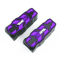 2 protections de repose-pieds de moto en caoutchouc anti-vibrations