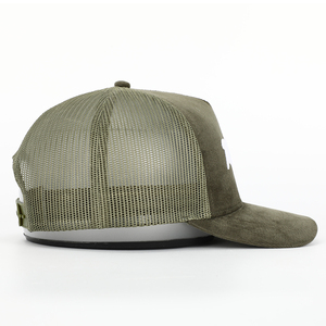 도매 맞춤 고품질 5 패널 무지 성인 자수 로고 메쉬 트러커 캡 고라스, 코듀로이 트러커 모자 - Product Image 6