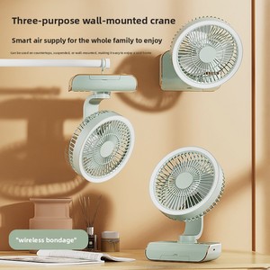 Portable USB Desktop Fan Rechargeable Wireless <b>Table</b> Fan <b>Mini</b> Outdoor Cooling Fan for Home Office Dorm Travel Use - Product Image 3