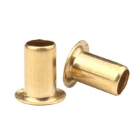 Œillets tubulaires en laiton de haute qualité sur mesure, rivets creux M0.9 M1.3 M1.5 M1.7 M2 M2.3 M2.5 M3 M4 M5 M6