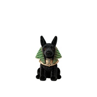 Jouets en peluche et pendentifs personnalisés Anubis égyptien avec rembourrage en coton PP, service OEM pour vos créations