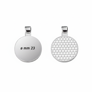 Ciondolo rotondo placcato Golf da 23 mm per la creazione di gioielli - Product Image 2
