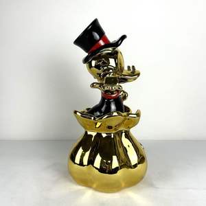 Fibre de verre grandeur nature dessin animé jeu Figure canard Statue résine monopole canard Sculpture luxe or Chrome canard Figurines Pop Arts - Product Image 2