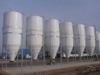 Bétail Animal porc poulet équipement agricole Silo pour l'alimentation des céréales Silo pour le stockage des aliments galvanisé à chaud en fibre de verre