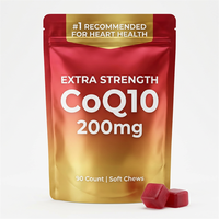 Greenpie GMP Vente en gros d'usine Coenzyme Q10 Supplément à mâcher doux Vitamines Acides aminés Coenzyme Q10 Gommes