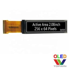 Topwin 2.08'' 2.08 인치 256x64 해상도 UG-5664GSWHG01 I2C SPI 병렬 인터페이스 스크린 소형 OLED 디스플레이 - Product Image 3