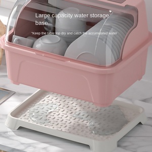 XT106-117 Design Direct Sales Boîte de <span class=keywords><strong>rangement</strong></span> en plastique anti-poussière pour couvercles de <span class=keywords><strong>vaisselle</strong></span>, avec égouttoir, pour tiroir de cuisine et armoire de cuisine - Product Image 4