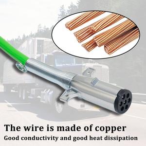 Système de freinage amélioré 12ft 3-in-1 Air Power Line 7-Way Trailer ABS Electric Cable & Air Line Hose Kits - Product Image 5