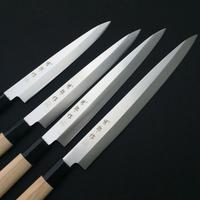 Couteau à sushi japonais professionnel, couteau de cuisine pour chef, acier inoxydable avec manche en bois
