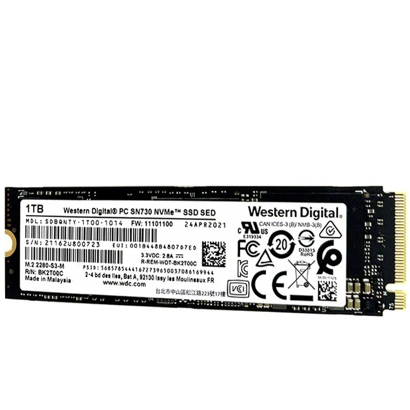 Vente en gros PC SN730 NVME SSD 1 To M.2 2280 PCIe Disque dur pour ordinateurs portables