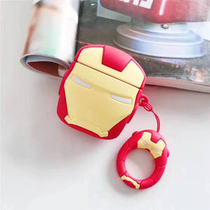 Fundas de Silicona de <span class=keywords><strong>Marvel</strong></span> Iron Man, Kobe, Spiderman y Black Panther para Airpods 1/<span class=keywords><strong>2</strong></span>, Protectoras para Auriculares Inalámbricos, Funda de Carga - Product Image 5