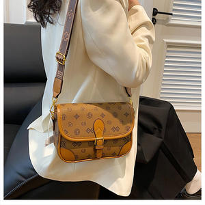 Bolso de mano de gran capacidad impermeable de estilo Retro para mujer, bandolera de hombro elegante para mujer con cuero de lujo vegano - Product Image 3