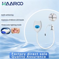 Lampe de blanchiment à lumière bleue HAAROO MBY-11 460nm, à poser sur table, avec col de cygne de 98 cm, dispositif professionnel à pince, blanchiment monocouleur
