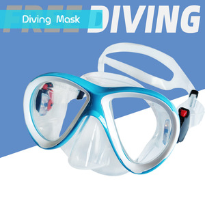 Masque de plongée à double lentille pour enfants, verre trempé, silicone liquide, étanche, anti-buée, sports nautiques - Product Image 4