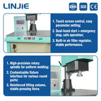 Machine de soudage par rotation LINJIE pour filtres en plastique, carburateurs, bouillottes, réservoirs de gaz – Équipement de fusion rotative circulaire