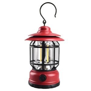 <b>Solar</b> Rechargeable Led Camping Satchel Retro Style Outdoor Warm Multifunctional Tent Light Battery <b>Powered</b> <b>Lantern</b> Custom Logo - Product Image 4