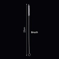 Brosse de nettoyage de paille en acier inoxydable 304 Portable réutilisable à prix d'usine