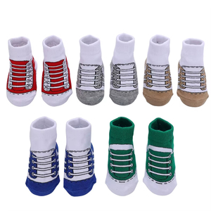 <span class=keywords><strong>Chaussettes</strong></span> courtes de sport en coton respirantes et confortables antidérapantes à motif de dessin animé pour bébés garçons, nourrissons et tout-petits, en gros (OEM) - Product Image 4