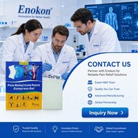 Fabricants OEM ODM de premier plan, certifiés BSCI GMP ISO13485, patchs de gel pour soulager la douleur au niveau des épaules et des genoux, patchs de gel au menthol pour soulager la douleur