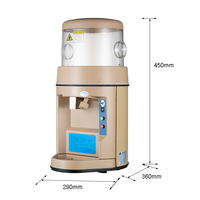 Machine à glace pilée commerciale 440W avec interrupteur de sécurité Rasoir à glace électrique de table à forte puissance pour les fêtes Snack Bar