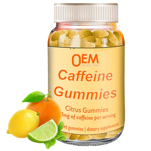 Gummies Énergétiques Véganes Sans Sucre et Naturelles à la Caféine OEM avec Vitamine C pour Booster l'Énergie et Pré-Entraînement - Product Image 1