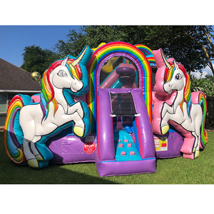 Château gonflable combiné de licorne en forme de dôme, pour enfants et adultes, bon marché, Promotion, <span class=keywords><strong>2020</strong></span> - Product Image 1