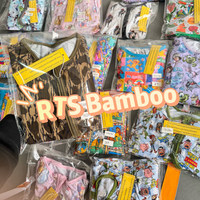 Cozy Whatnot Ready to Ship Bamboo Pajamas Mystery Box Character Print Famous Brand Custom Baby Bamboo Romper Sleepers